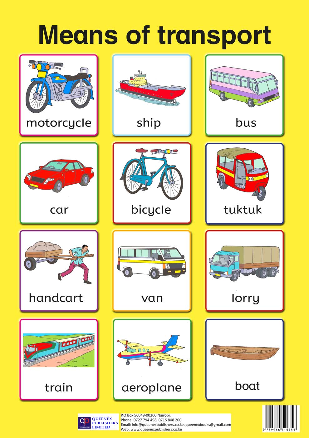 Transport Chart For Classroom